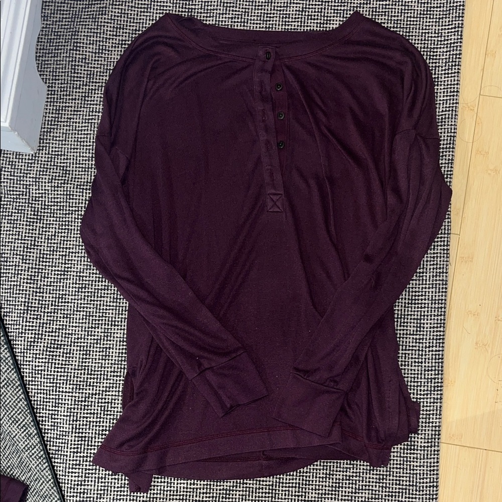 Women's Purple Long Sleeve Top